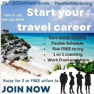 Start your own career in the TRAVEL BUSINESS.. #getstartedtoday